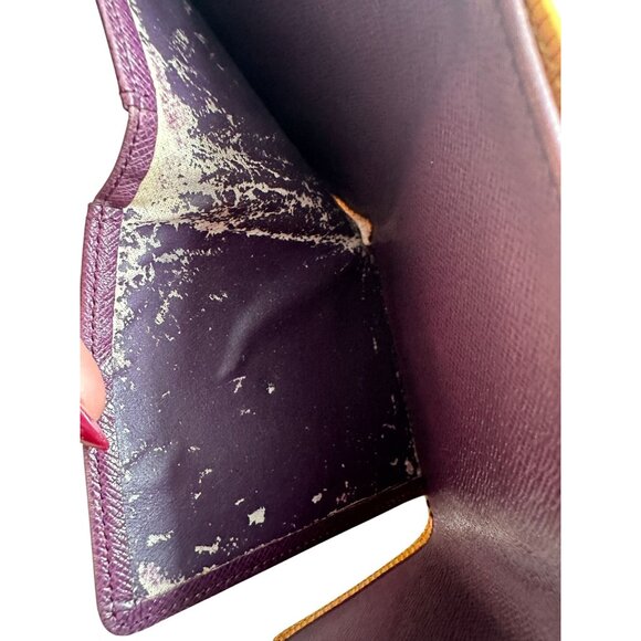 LOUIS VUITTON Yellow Epi Leather Snap Wallet - Picture 7 of 8